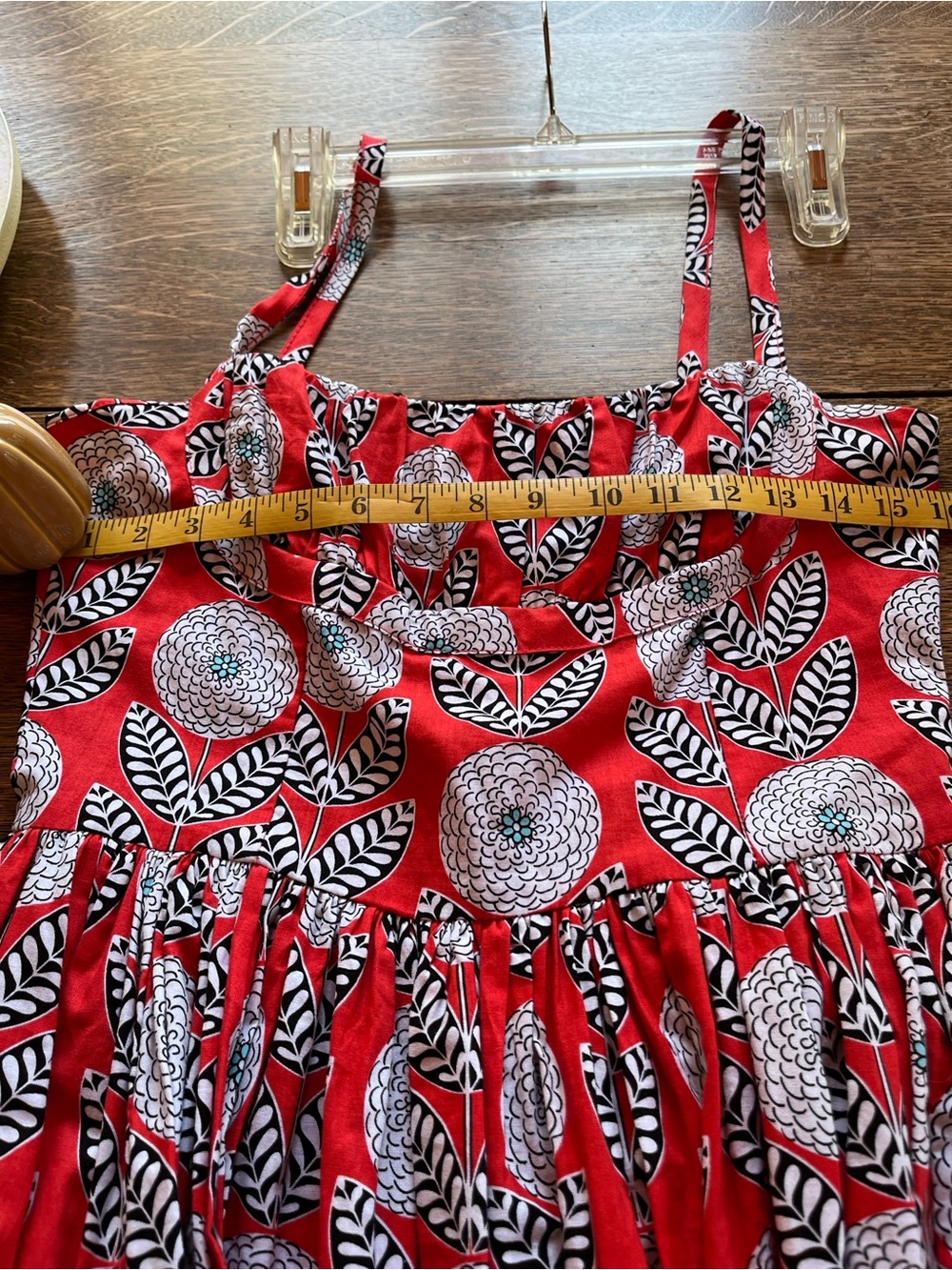 Bernie Dexter Red Floral Circle-Print Midi Dress - Picture 6 of 9